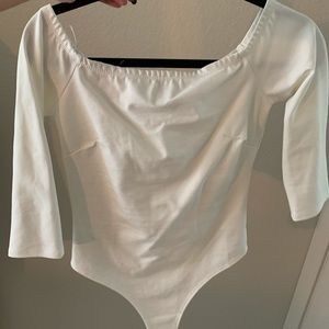 White Lulus Bodysuit